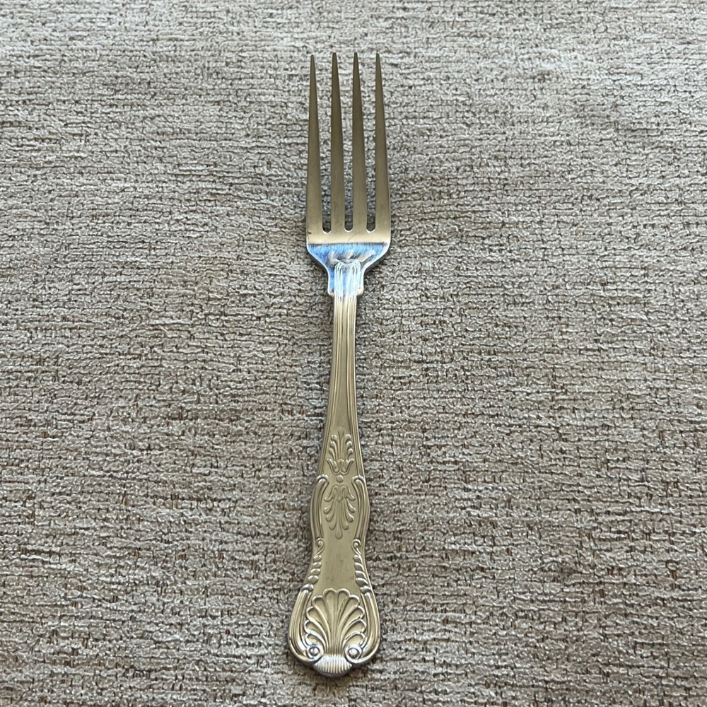 Reed & Barton Country French Stainless Steel Dinner‎ Fork 18/8 Korea Shell Motif